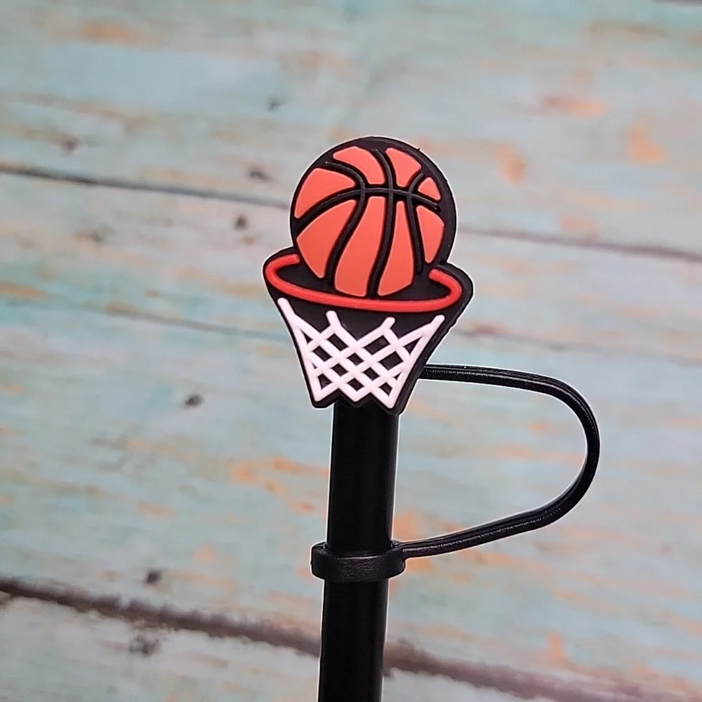 Basketball Straw Topper - Picture 1 of 5